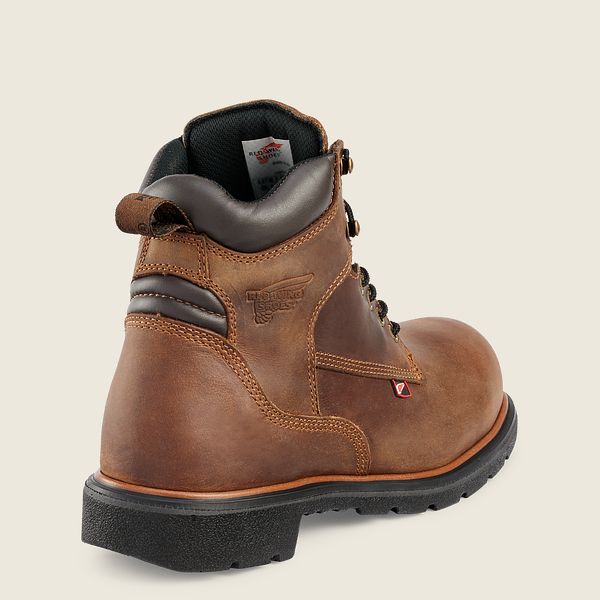 レッド ウィング(Red Wing) DynaForce® - 6インチの安全つま先 ブーツ メンズ ブラウン JP27086